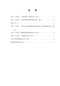 丛属“土建工程”质量验收总表部分-单位工程资料