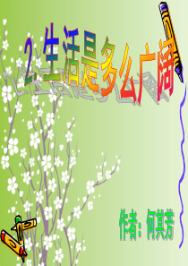 2《生活是多么广阔》课件