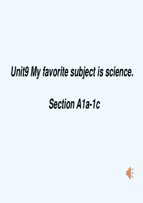 英语人教版七年级上册unit9sectionA(1a-1c)