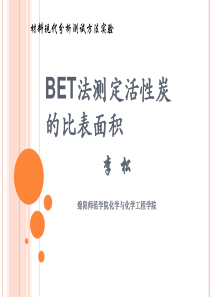 BET测定比表面积
