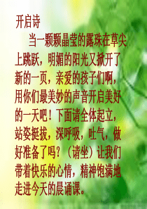 一三班晨诵课会飞的叶子课件