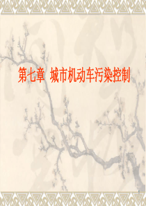 第七章 城市机动车污染控制
