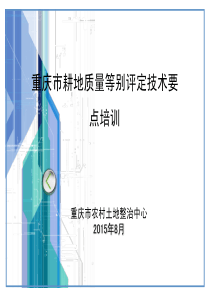 耕地质量更新监测培训