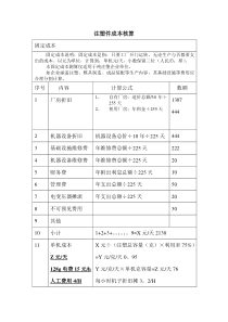 12注塑件成本核算