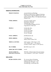 CURRICULUM VITAE Jeffrey Keith Smith, MD, PhD PERS
