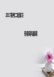 2019届高考英语二轮专题复习形容词与副词讲义