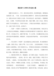 税务局个人年终工作总结2篇