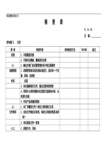 内部质量审核表