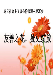 社会主义核心价值观之友善课件