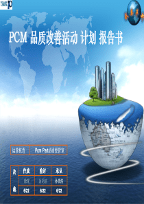 品质改善计划报告书