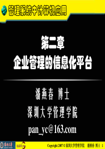 自考系统中的计算机应用课件 第二章-企业管理的信息化平台