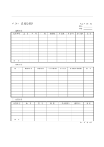 品质月报表