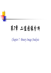 7 二值图像分析