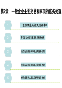 第7章  一般企业主要交易和事项的账务处理