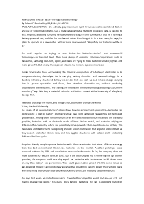 崔毅在science接受的新闻采访新电池能源