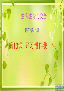 好习惯伴我一生 课件