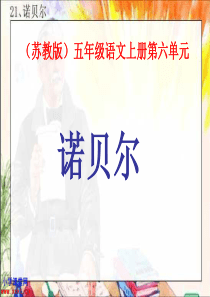《诺贝尔》第一课时PPT课件