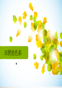 湘教版(版)美术一年级上册《田野的色彩》PPT课件3 精品