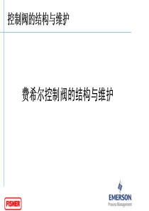 Fisher阀门结构与维护
