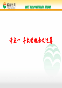 人教版高三数学一轮复习导数的概念及运算
