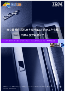 STG_-核心数据库联机事务处理ERP系统工作负载支撑系统-方案建议书_v1.0_100312