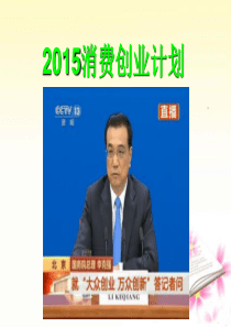 2015最新消费创业计划0