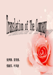 公司介绍的翻译
