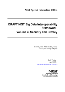 NIST Big Data Interoperability Framework V1 - Vol 