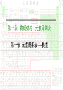 元素周期表第三课时(核素)