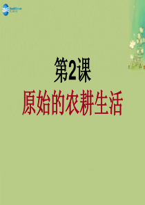 七年级历史与社会上册 第一单元 第2课 原始的农耕生活课件 人教版