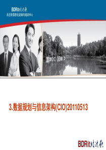 3.数据规划与信息架构(CIO)20110513