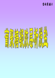 葡聚糖凝胶层析脱盐