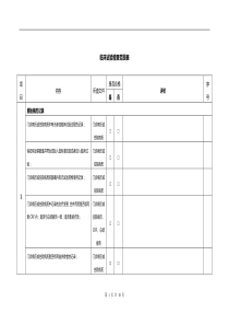 临床试验稽查范围表汇总
