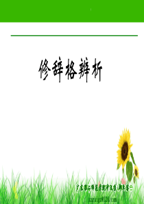 修辞格辨析