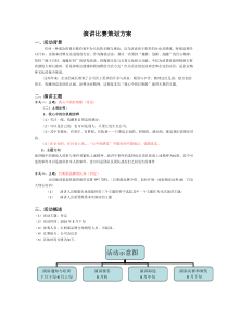 演讲比赛详细策划方案