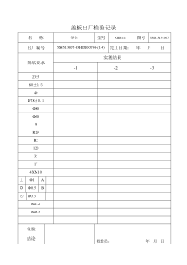 成品质量检验单套用表格