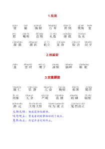人教部编版八年级语文下册生字词拼音及注解(汇总)