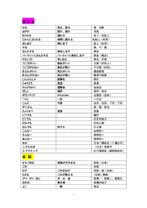 大家的日语2单词表2