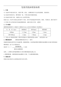 泡沫检验标准