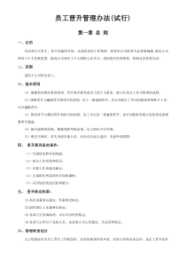 公司员工晋升管理制度(试行版)