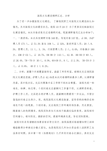 医院文化建设调研汇总、分析