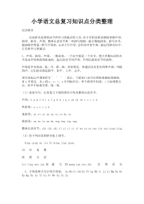 小学语文总复习知识点分类整理