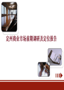 2015年河北定州某商业街项目市场前期调研及定位报告127p