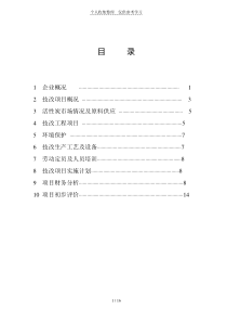 技改项目可行性研究报告