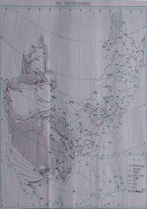 中国季节性冻土标准冻深图