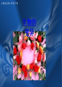 人教版生物的变异-课件
