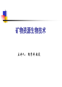 矿物生物处理技术