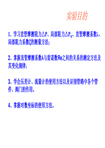流体流动阻力的测定实验