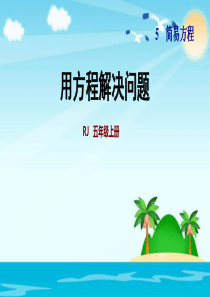 五年级上册数学课件-双休创新练(八)2.用方程解决问题---人教新课标(2018秋)-(共11张PP