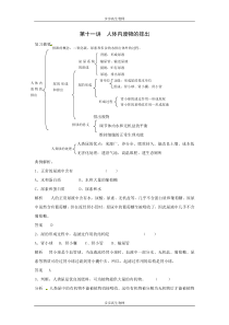 2010届中考生物人体内废物的排出复习题